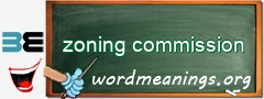 WordMeaning blackboard for zoning commission